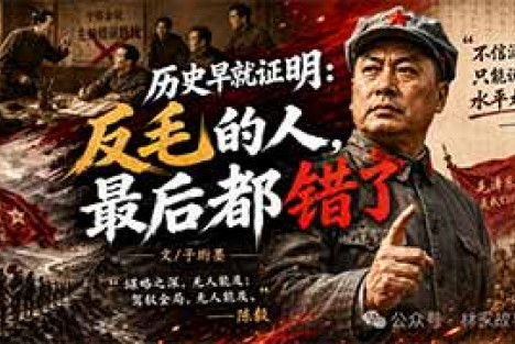 历史早就证明：反毛的人，最后都错了