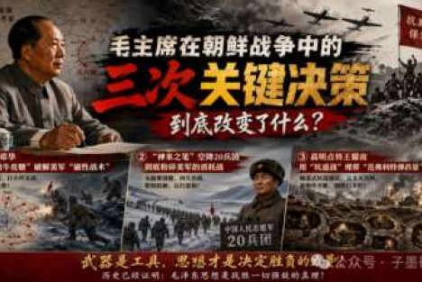 毛主席在朝鲜战争中的三次关键决策，到底改变了什么？