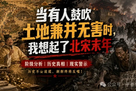 当有人鼓吹土地兼并无害时，我想起了北宋末年