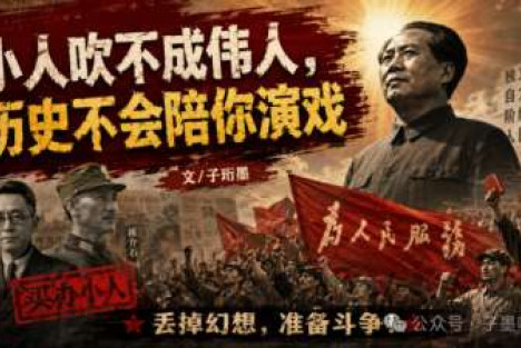 小人吹不成伟人，历史不会陪你演戏