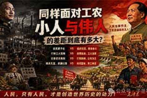 同样面对工农，小人与伟人的差距到底有多大？