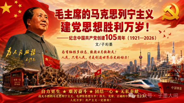 现实的教育，让越来越多的中国青年彻底觉醒了。我们翻开《毛选》，我们在历史的字里行间，感受到了那股足以刺破一切黑暗的无产阶级真理之光!毛主席虽然已经离开我们半个世纪了，但他的思想没有走!他留给我们的马克思列宁主义建党原则没有变!他那大公无私、造反有理、敢于同一切强敌作斗争的阶级傲骨，已经深深地融入了中华民族的血脉之中!