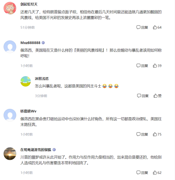 佩洛西呼吁彭斯立即罢免特朗普 否则就再次发动弹劾