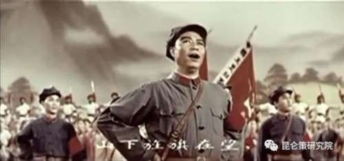 “抬头望见北斗星，心中想念毛泽东，想念毛泽东......”