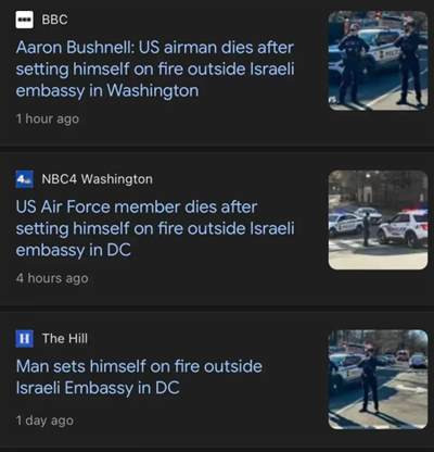 让我们告慰亚伦·布什内尔,不愿屈服于美帝国主义和种族屠杀的战士,一路走好。