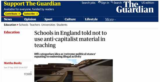 英国曾经靠资本主义成为了“日不落帝国”，但在全球资本主义的狂潮中，英国也在今天失去了当年的地位和荣耀。然而，他们不反思资本主义的弊端，却直接把这几个字打上马赛克，假装看不见。