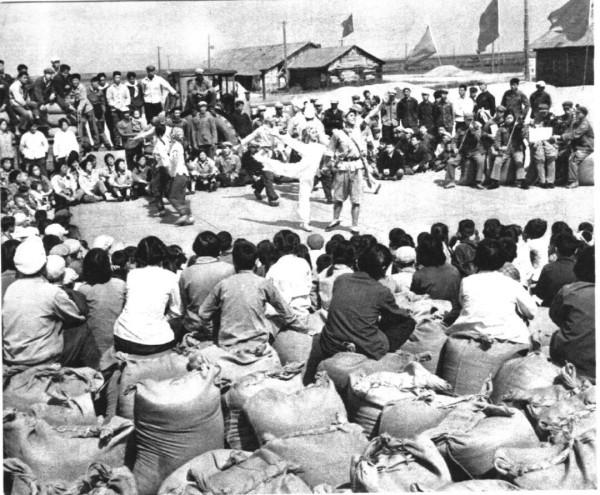 这八个革命样板戏，突出地宣传了光焰无际的毛泽东思想，突出地歌颂了历史主人翁工农兵。