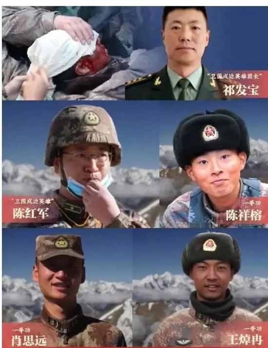 冲在最前面推搡解放军的印军，印度国内骂他们“中国佬”