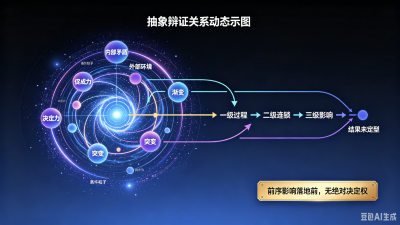 文章批判宿命论片面夸大必然性、否定偶然性和人的主观能动性,最终陷入唯心主义。辩证唯物主义认为,事物发展是必然性与偶然性的辩证统一:必然性不等于绝对决定,在结果成型前所有条件都只是“促成性条件”,多种力量动态博弈,决定性条件在结果落地时才成立,故不存在绝对定数。人类可基于核心条件大致预判趋势,但无法完全精准。事物发展既有规律可循又充满不确定性,反对宿命论,坚持在尊重规律基础上发挥主观能动性。