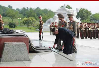 金正恩凭吊烈士陵园 纪念《朝鲜停战协定》签署66周年