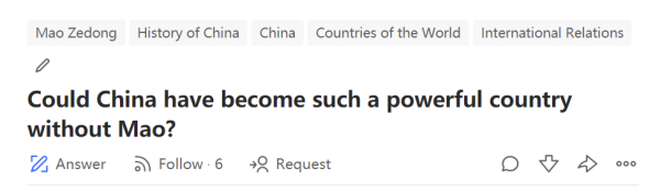美国网民在外网评价毛泽东，获得400+高赞