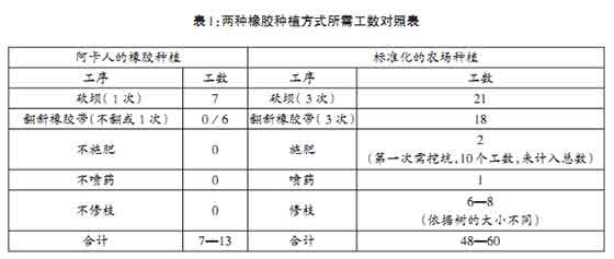 阿卡人“管理粗放”实则是刀耕火种传统生计策略的运用,其背后是一套权衡自然环境和社会文化后的“整体理性”的逻辑。在现代化橡胶种植技术中,将收益最大化作为生产目的,使得生产与生活被割裂。而阿卡特色的橡胶种植通过搬演以往的惯习创造出“巡山”“野炊”等新活动,实际上所要抗争和恢复的正是一种作为人性的橡胶生产:尽管需要通过橡胶生产获取财富,但生产目的却是成全阿卡人多方面生活的满足。