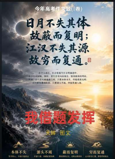 天眸:我观高考作文借题发挥(图文)