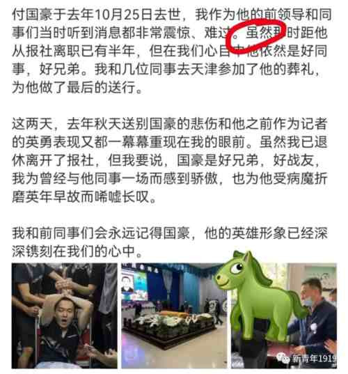 每一个热爱这个国家的青年人都是付国豪,但我们每一个人,都不想成为抑郁而死的付国豪!