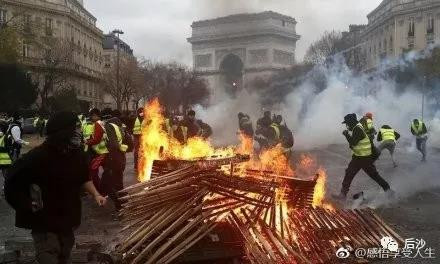 巴黎自发的抗议被批判,而有的国家没有冲突,西方跑到煽动冲突,这样的把戏一再上演