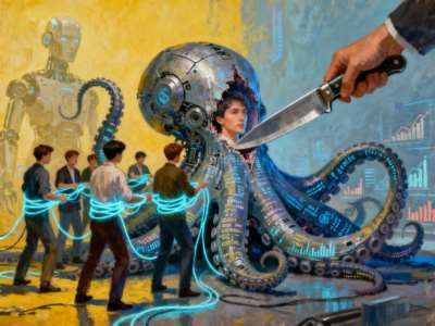 这个现象本身，就是唯物辩证法最经典的素材：生产力发展，并不会自动带来劳动者的解放;没有制度保障的技术革命，经常变成统治者加强压迫的手段。马克思说过…这不是因为工具本身，而是因为工具由资本掌握。