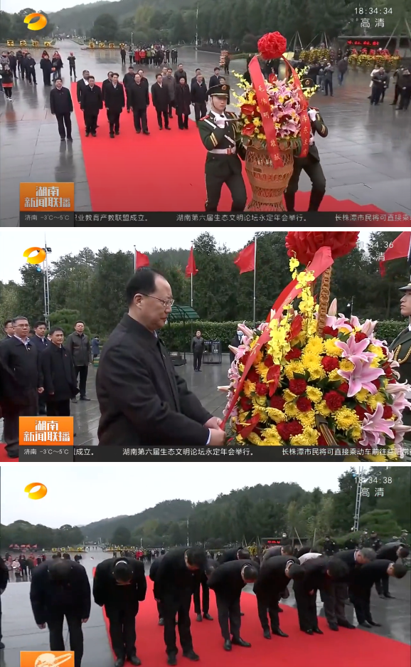 湖南省委副书记到韶山向毛主席献花篮,为何这么多媒体报道?