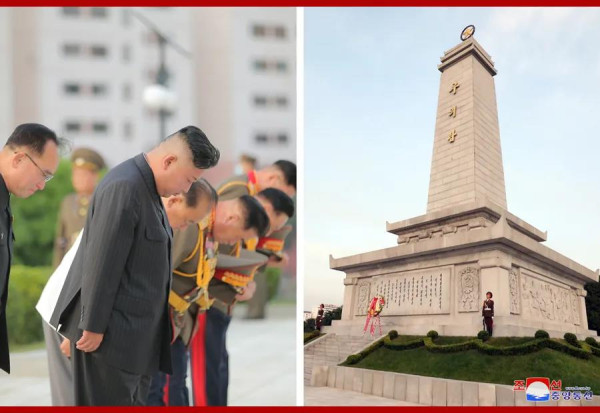 金正恩同志参谒友谊塔
