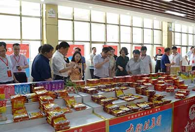 “全国粮食产业经济现场会”参会人员观摩南街村