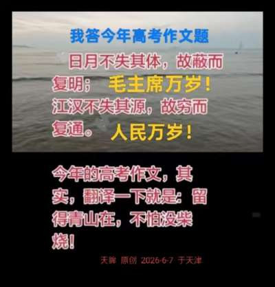 天眸:我观高考作文借题发挥(图文)