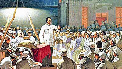 【摘要】对劳动人民本质的认识,是一个世界观改造的大问题。只有解决了这个问题,才能有希望和人民接近。和人民接近的越多,对人民的生活“吃”得越透,创作的素材就越丰富;在创作的时候,想象的余地就越宽广,浪漫主义的笔法运用起来就越自如。正如魏巍同志说的:“愈是生活底子深厚,艺术想想驰骋的天地也就愈是宽广。”