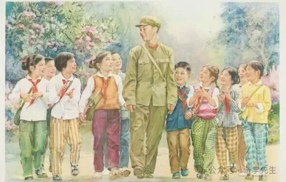 学雷锋：老宣传画展示阳光灿烂的日子
