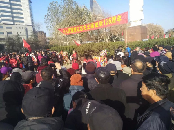 实拍：河北人民想念毛主席！