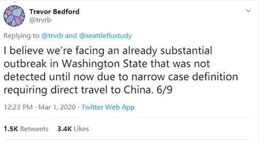 不妙!美国科学家刚刚发现:病毒恐怕已经在美国传播六周了
