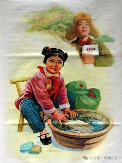 学雷锋：老宣传画展示阳光灿烂的日子