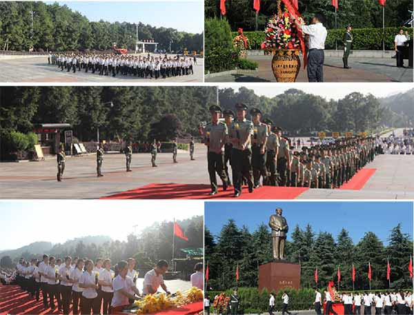 回看建军节:数百军民为毛主席献上思念感恩之花!