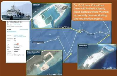 中国还没启动黄岩岛填海,有人却要在3个岛礁先下手造岛