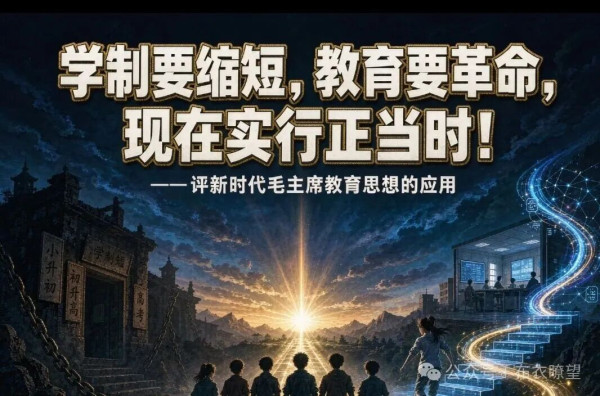 毛主席一九六六年《五七指示》里那句"学制要缩短,教育要革命,资产阶级知识分子统治我们学校的现象,再也不能继续下去了",放到今天照镜子,还是晃眼的那句话。