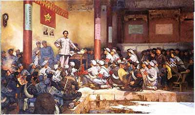 主席说，军队的宗旨是“全心全意为人民服务”;军队和人民的关系，是鱼和水。而X修之军和人民的关系，是什么?是电棍和肉体，是药片和大脑。