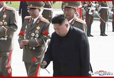 金正恩凭吊烈士陵园 纪念《朝鲜停战协定》签署66周年