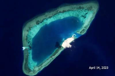 中国还没启动黄岩岛填海,有人却要在3个岛礁先下手造岛