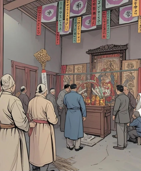 五十年前，这些东西是见不得光的，是要被砸烂的。后来分了田地以后，这些牛鬼蛇神才卷土重来。