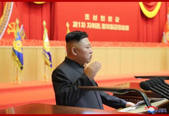 朝鲜人民军第一次指挥官及政治干部讲习会举行 金正恩同志出席指导讲习会