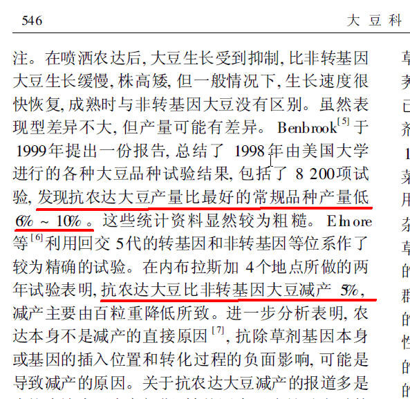 大豆是全世界推广最多的转基因物种之一，就是转基因大豆，其产量不是增加，而是明显降低了——而这一事实，被所有转基因推手所蓄意隐瞒。这些科学数据，那些口口声声尊重科学的转基因推手们，可曾向公众和决策层提供过？